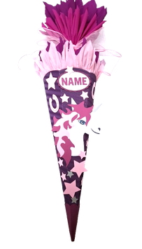 Schultüte Einhorn lila rosa weiß