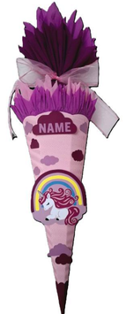 Schultüte Einhorn rosa flieder