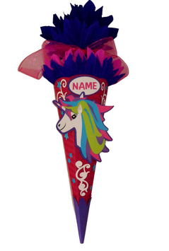 Schultüte Einhorn pink lila bunt