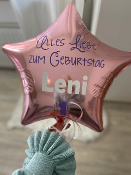 11/ Ballon personalisiert Geburtstag rosegold metallic