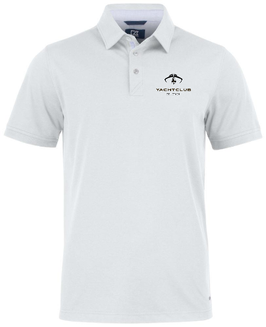 Polo-Shirt CUTTER&BUCK weiss, vorne mit kleinem Logo bedruckt