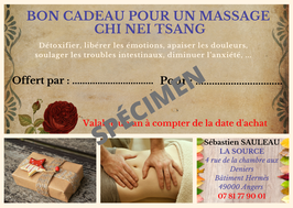Bon cadeau Chi Nei Tsang (Tarif solidarité)