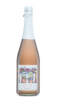 Frizzante Merlot Rosé 2025 Österreichischer Qualitäts-Schaumwein mit zugesetzter Kohlensäure | Druck 4bar | 12,5%vol | 10g/L Restzucker - brut |