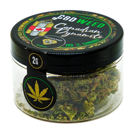 Euphoria CBD Weed Canadian Dynamite 2 g hergestellt aus 100% reinem Cannabis Sativa
