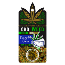 Euphoria CBD Weed Carmagnola Cheese 0,7 g hergestellt aus 100% reinem Cannabis Sativa
