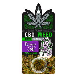 Euphoria CBD Weed Ringos Gift 0,7 g hergestellt aus 100% reinem Cannabis Sativa
