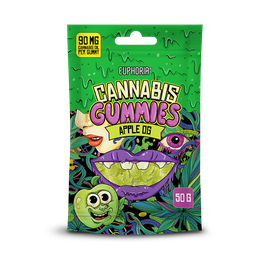Euphoria Cannabis-Gummis Apple OG (50 g) Saftige Apfel-Vibes