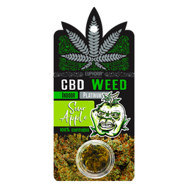 Euphoria CBD Weed Sour Apple 0,7 g aus 100% reinem Cannabis Sativa hergestellt
