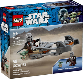 75436  De Mandalorian en Grogu's speederbike