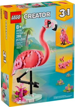31170  Wilde dieren: roze flamingo