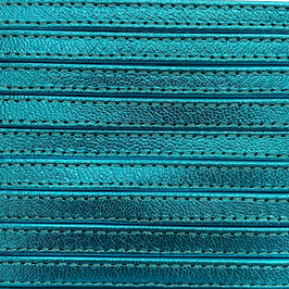 Sandali con fascette Ottavia colore turchese laminato