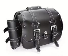 paire de sacoches cavalières custom + rollbag