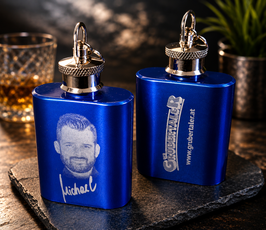 MINI-FLACHMANN - EDITION MICHAEL - blau-glänzend, 25 ml