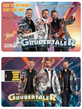 Grubertaler - 4GB USB CARD - 3 PRODUKTIONEN/41 SONGS AUF EINER CARD!