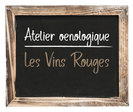 Atelier œnologique "Vins Rouges" du Samedi 13 Janvier 2024, 12h-14h