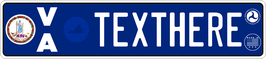 United States European-Style License Plate (States V and W)