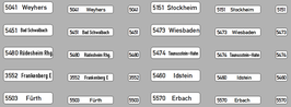 ÜBERARBEITET - Zielanzeiger Bahn/Post für MBO307 - Brekina - Hessen