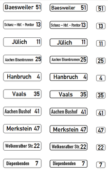 ÜBERARBEITET - Zielanzeiger für VÖVI - MAN SL200 / MB O305 - Aachen