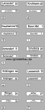 ÜBERARBEITET - Zielanzeiger für VÖVI - MAN SL200 / MB O305 - Bonn