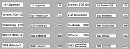 ÜBERARBEITET - Zielanzeiger Bahn/Post für MBO307 - Brekina - Niedersachsen