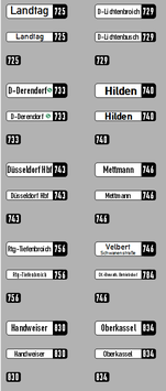 ÜBERARBEITET - Zielanzeiger VÖVI - MAN SL200 / MB O305 - Rheinbahn Düsseldorf