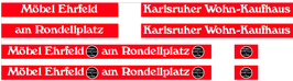 SONDERANGEBOT - Werbung für Düwag Gt8ER Halling - Karlsruhe