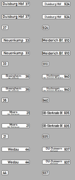 Zielanzeiger VÖVI - MB O305 - Brekina - Duisburg