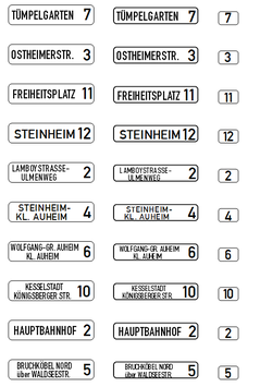 ÜBERARBEITET - Zielanzeiger für VÖVI - MAN SL200 / MB O305 - Hanau