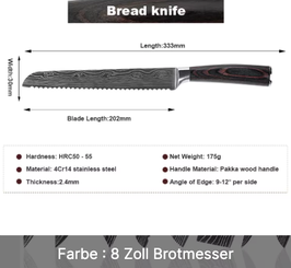 Brotmesser Klinge 202mm