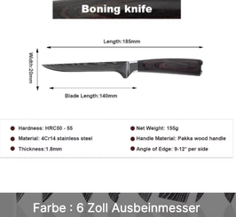 Ausbeinmesser Klinge 140mm