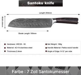 Santokumesser Klinge 180mm