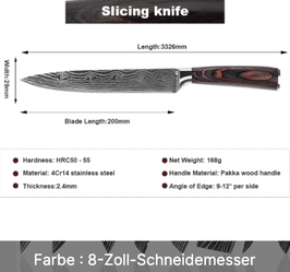 Schneidemesser Klinge 200mm