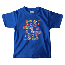 ショバ・クマーリちゃんデザイン　PrintstarヘビーウェイトTシャツ（キッズ）ロイヤルブルー