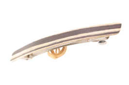 Haarspange / federleicht / 95mm / Intarsie / "Zebrano"