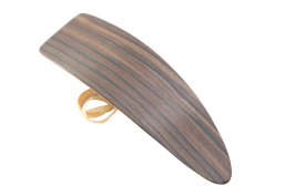 Haarspange / federleicht / 95mm / "wilde Walnuss"