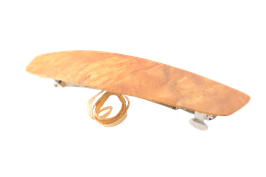 Haarspange / federleicht / 95mm / Intarsie / Kirschemaser