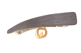 Haarspange / federleicht / 95mm / Eiche schwarz