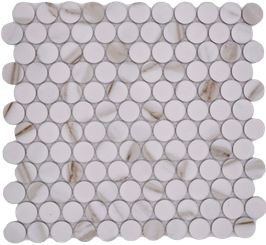 Mosaico Bottone CALACATTA