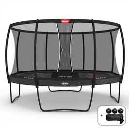 Elite LEVELS Ø 430 cm Grau + Sicherheitsnetz Deluxe