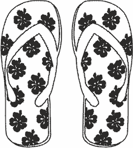 Flip Flops Holzstempel