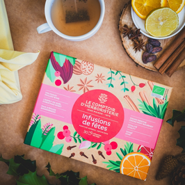 Coffret 6 infusions de fêtes 30 infusettes BIO