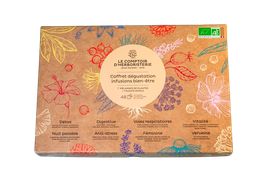 Coffret dégustation infusions bien-être 48 infusettes BIO