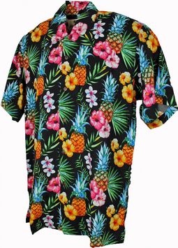 Pineapple Black Hawaii Shirt