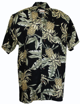 Big Pineapple Black Hawaii Shirt