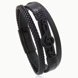Heren Armband muzieknoot