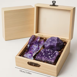 Amethist cadeau set met engel