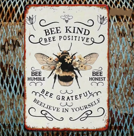 Bee kind retro bord