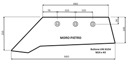 Vomere forato adattabile MORO PIETRO 1