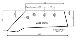 Vomere forato adattabile MORO ARATRI