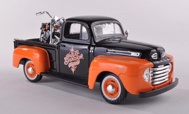 Art.Nr. 16.448 Ford + Harley Davidson F1 Pickup FLH Duo Glide 1:24